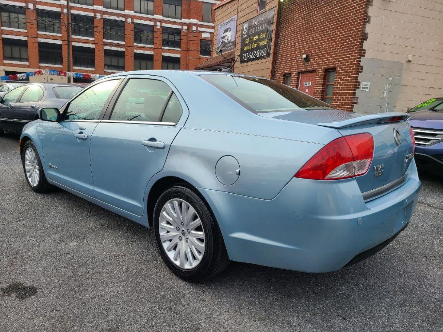 2010 BLUE MERCURY MILAN HYBRID (3MEDM0L39AR) with an 2.5L engine, Continuously Variable transmission, located at 117 North Cameron Street, Harrisburg, PA, 17101, (717) 963-8962, 40.267021, -76.875351 - Photo#2