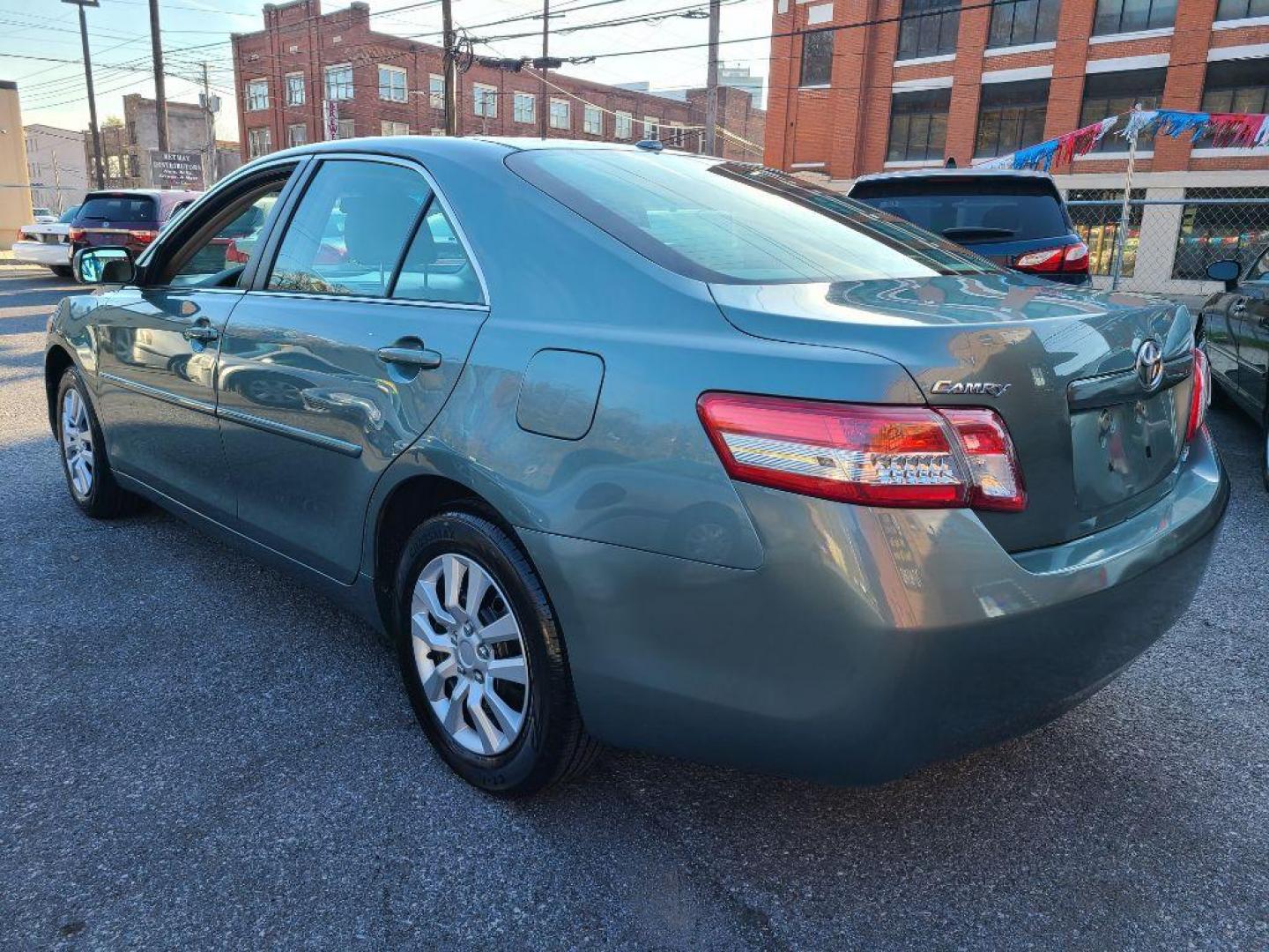 2010 GREEN TOYOTA CAMRY BASE (4T1BF3EK2AU) with an 2.5L engine, Automatic transmission, located at 7981 Paxton Street, Harrisburg, PA, 17111, (717) 561-2926, 40.261490, -76.749229 - Photo#2