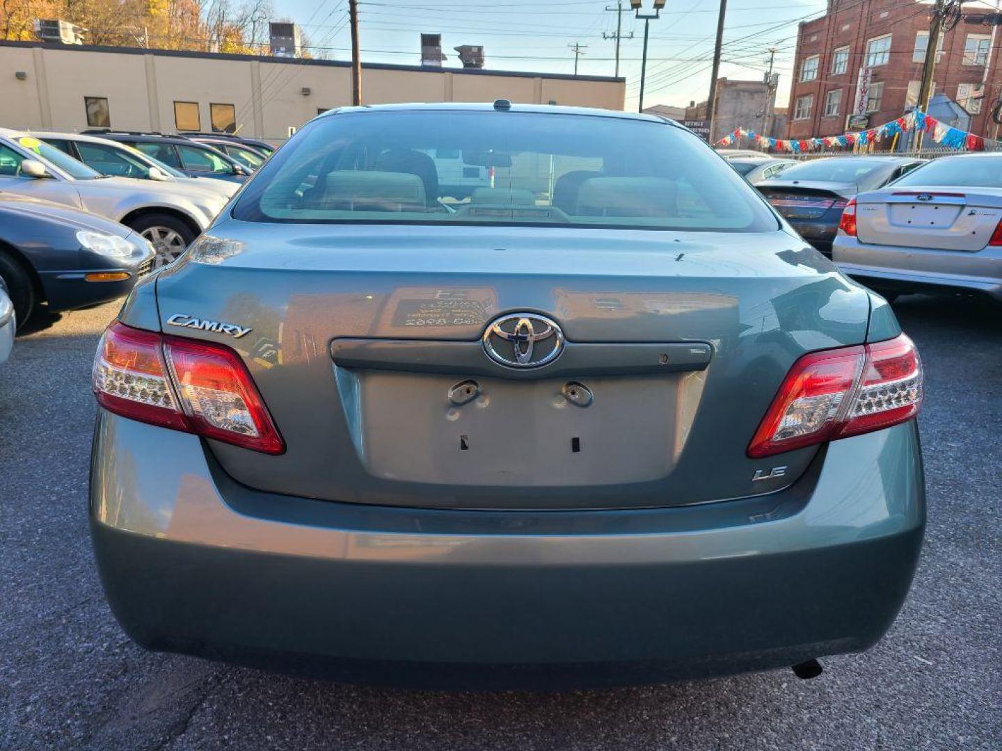 2010 GREEN TOYOTA CAMRY BASE (4T1BF3EK2AU) with an 2.5L engine, Automatic transmission, located at 7981 Paxton Street, Harrisburg, PA, 17111, (717) 561-2926, 40.261490, -76.749229 - Photo#3