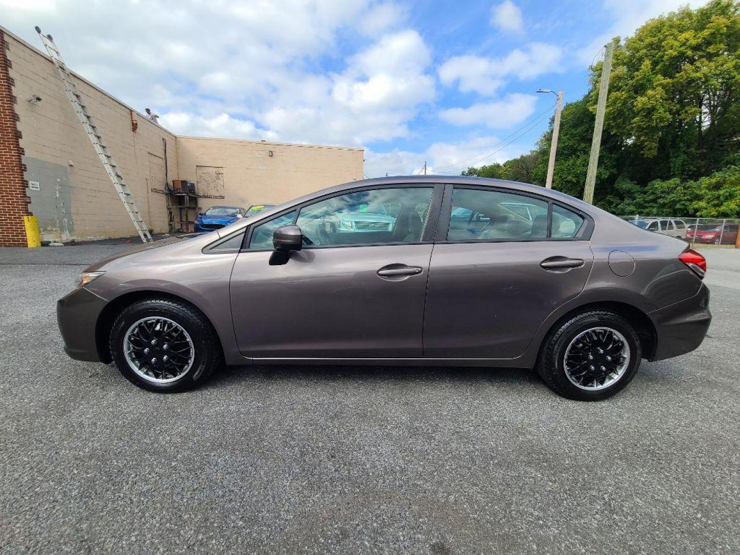 2015 BROWN HONDA CIVIC LX (19XFB2F56FE) with an 1.8L engine, Continuously Variable transmission, located at 7981 Paxton Street, Harrisburg, PA, 17111, (717) 561-2926, 40.261490, -76.749229 - Photo#1