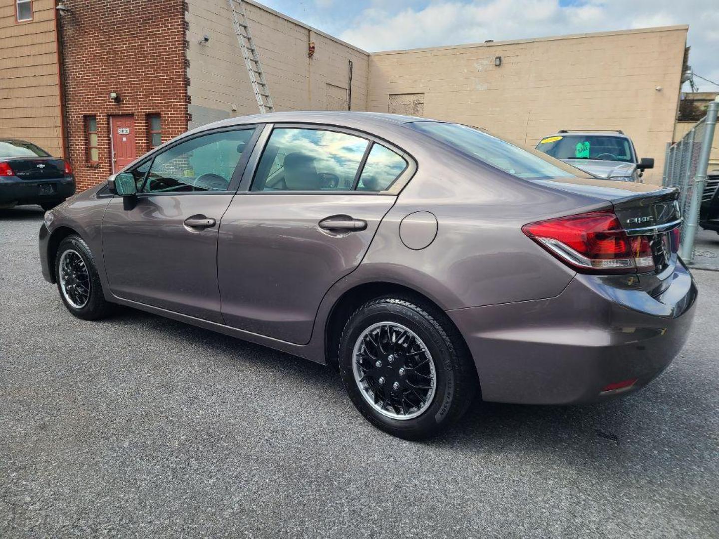 2015 BROWN HONDA CIVIC LX (19XFB2F56FE) with an 1.8L engine, Continuously Variable transmission, located at 7981 Paxton Street, Harrisburg, PA, 17111, (717) 561-2926, 40.261490, -76.749229 - Photo#2