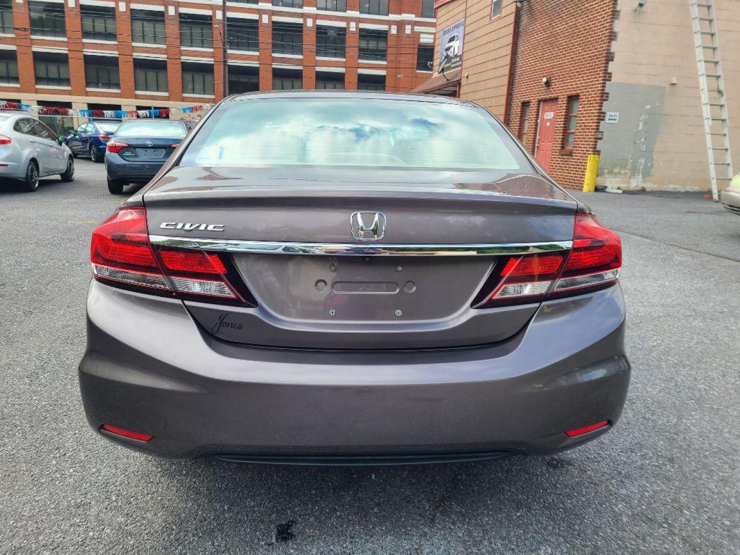 2015 BROWN HONDA CIVIC LX (19XFB2F56FE) with an 1.8L engine, Continuously Variable transmission, located at 7981 Paxton Street, Harrisburg, PA, 17111, (717) 561-2926, 40.261490, -76.749229 - Photo#3