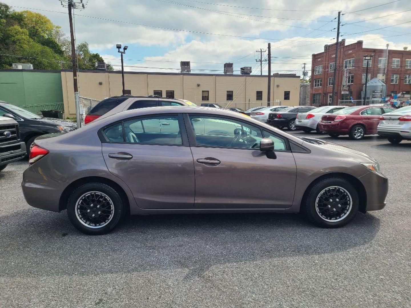 2015 BROWN HONDA CIVIC LX (19XFB2F56FE) with an 1.8L engine, Continuously Variable transmission, located at 7981 Paxton Street, Harrisburg, PA, 17111, (717) 561-2926, 40.261490, -76.749229 - Photo#5