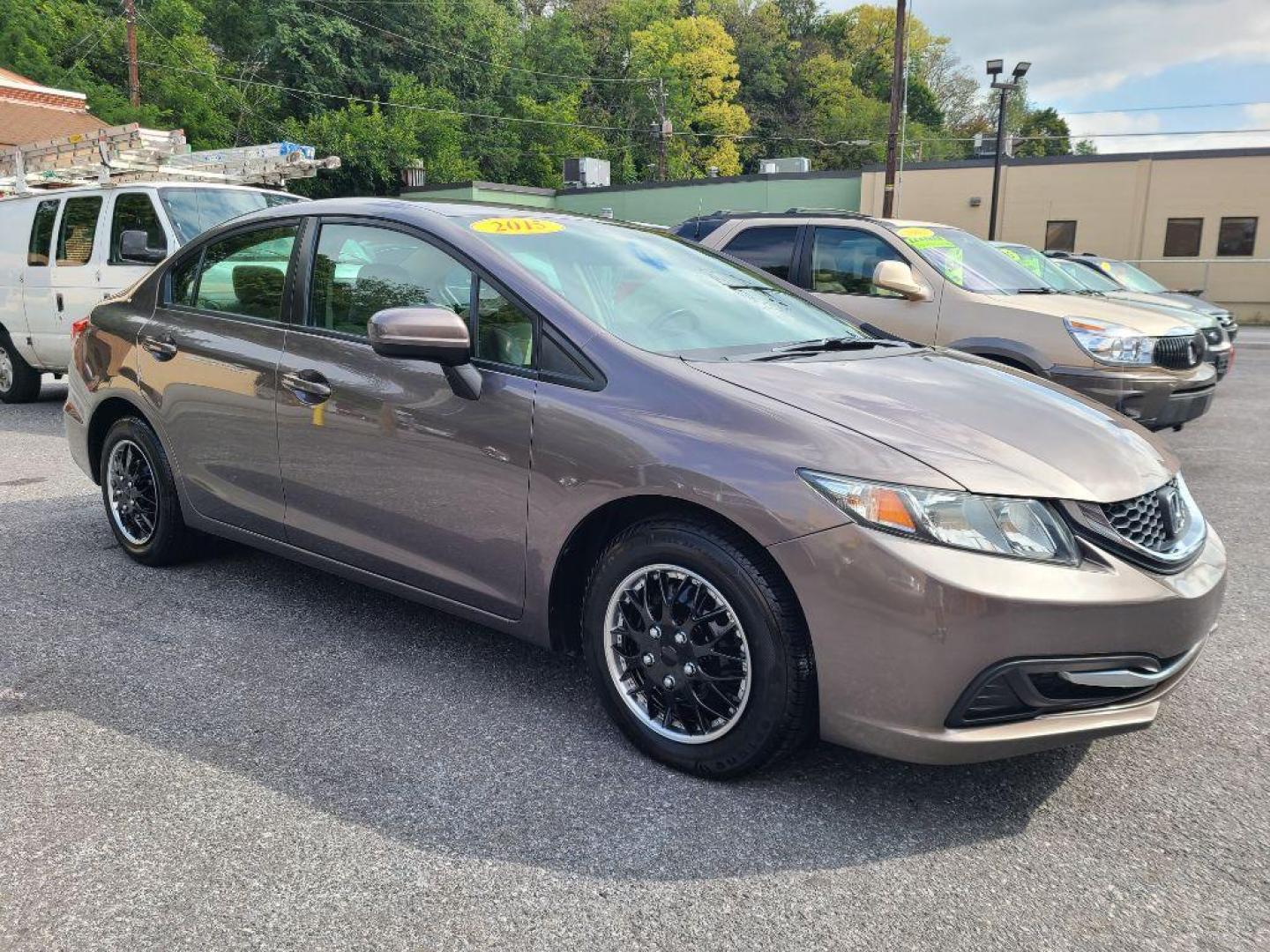 2015 BROWN HONDA CIVIC LX (19XFB2F56FE) with an 1.8L engine, Continuously Variable transmission, located at 7981 Paxton Street, Harrisburg, PA, 17111, (717) 561-2926, 40.261490, -76.749229 - Photo#6