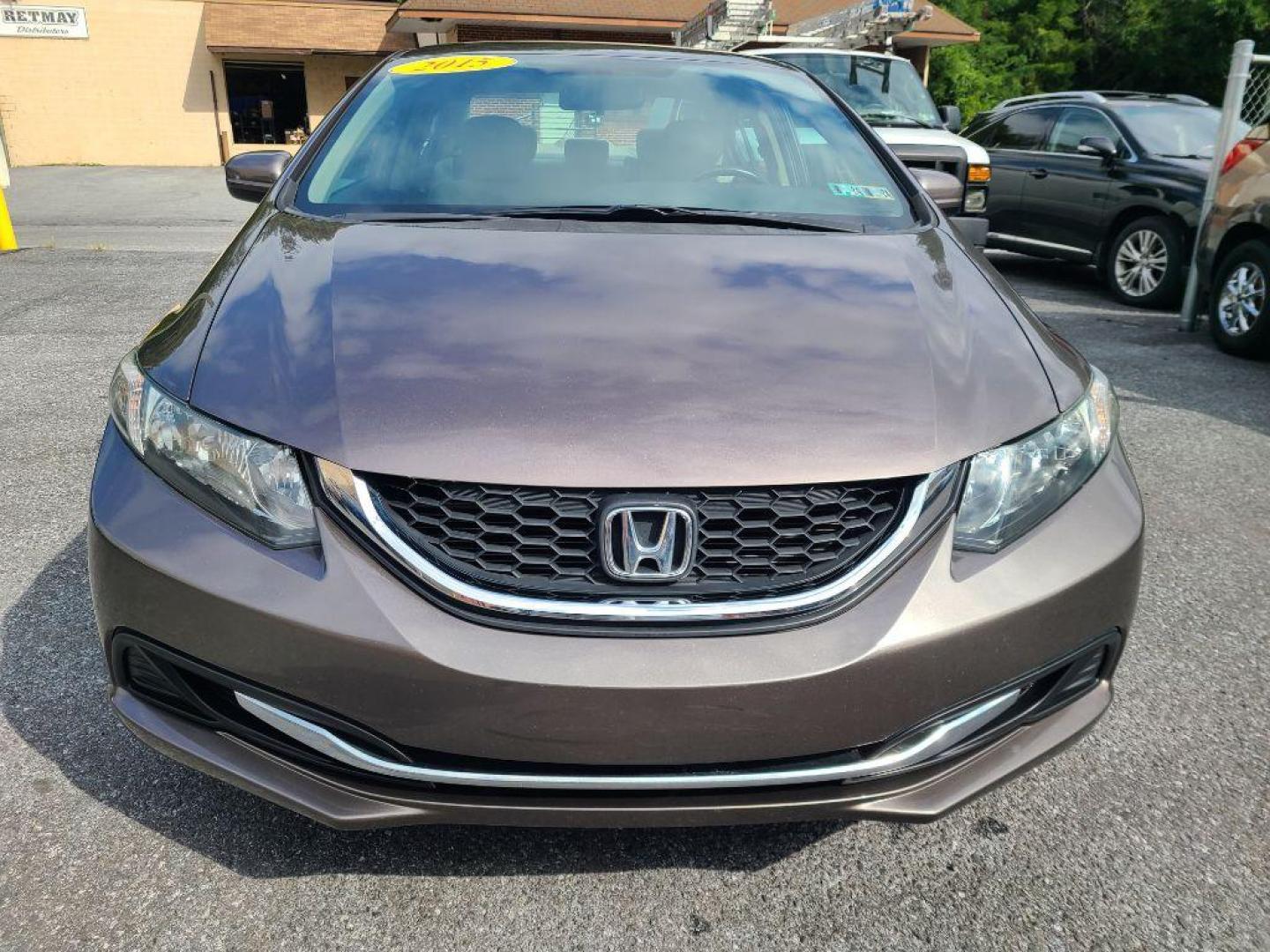 2015 BROWN HONDA CIVIC LX (19XFB2F56FE) with an 1.8L engine, Continuously Variable transmission, located at 7981 Paxton Street, Harrisburg, PA, 17111, (717) 561-2926, 40.261490, -76.749229 - Photo#7