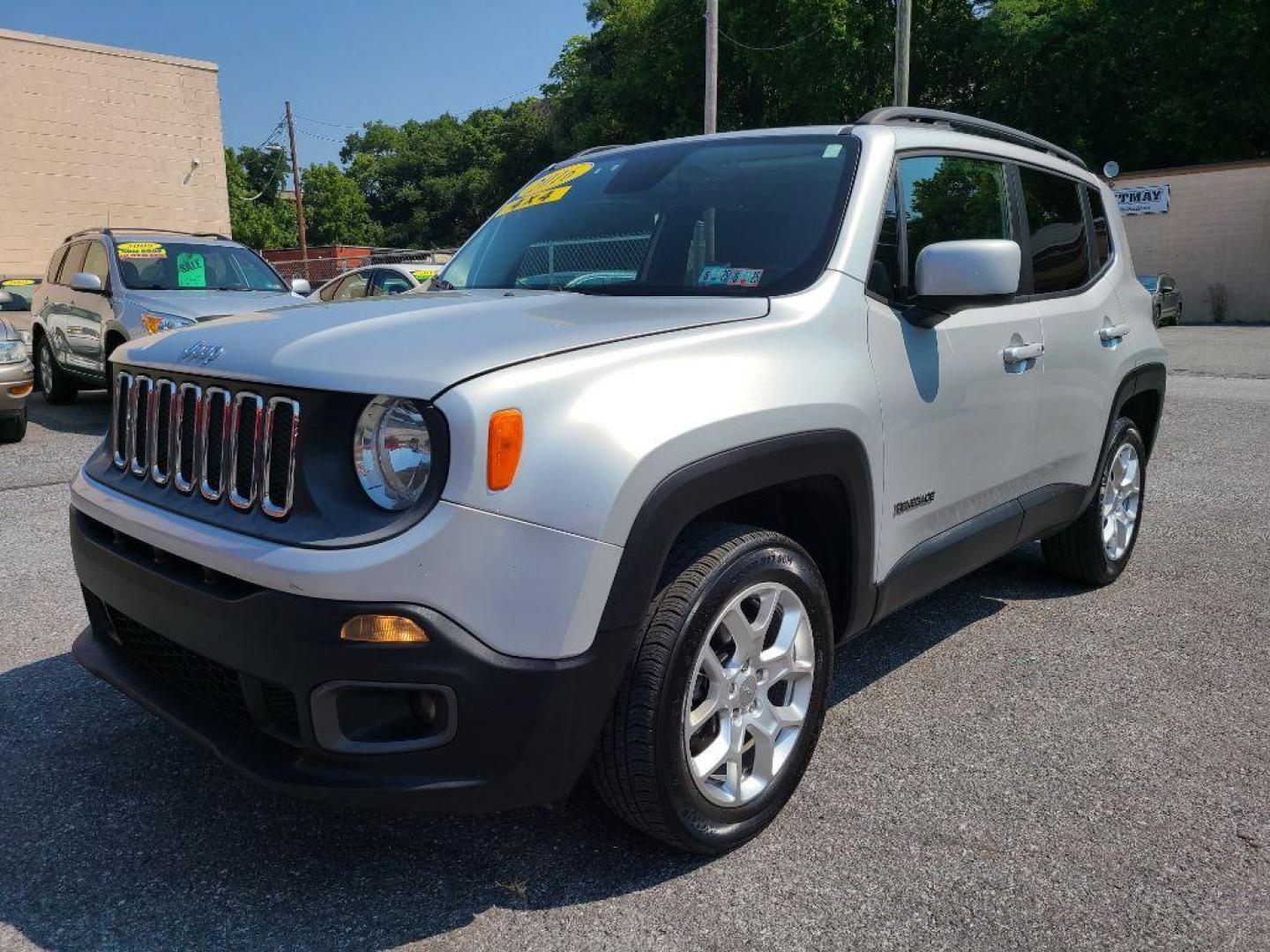 2016 SILVER JEEP RENEGADE LATITUDE (ZACCJBBT3GP) with an 2.4L engine, Automatic transmission, located at 7981 Paxton Street, Harrisburg, PA, 17111, (717) 561-2926, 40.261490, -76.749229 - Photo#0