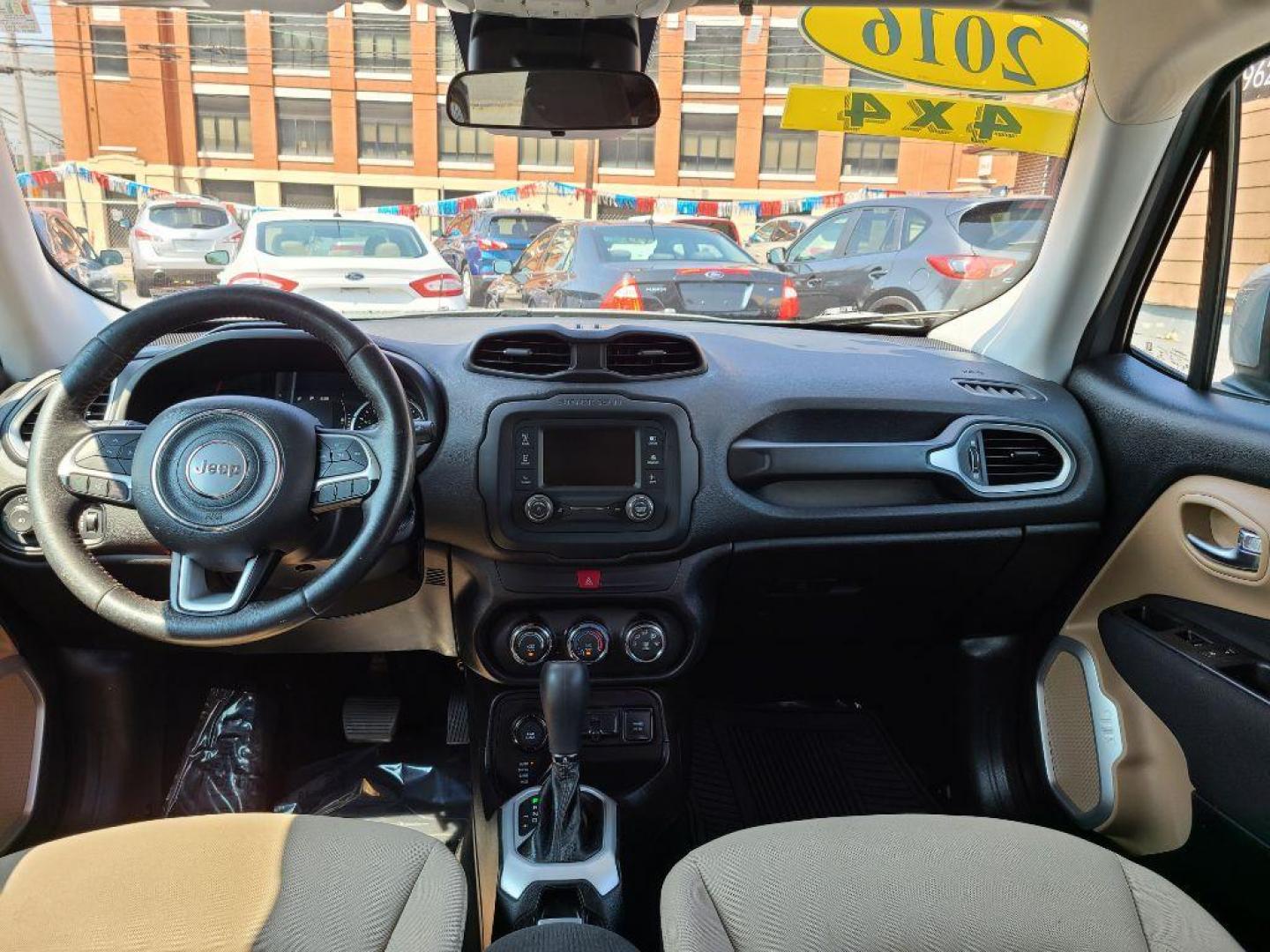 2016 SILVER JEEP RENEGADE LATITUDE (ZACCJBBT3GP) with an 2.4L engine, Automatic transmission, located at 7981 Paxton Street, Harrisburg, PA, 17111, (717) 561-2926, 40.261490, -76.749229 - Photo#9