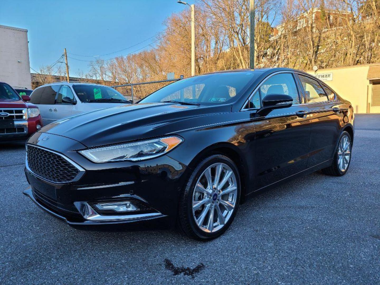 2017 BLACK FORD FUSION PLATINUM (3FA6P0D98HR) with an 2.0L engine, Automatic transmission, located at 7981 Paxton Street, Harrisburg, PA, 17111, (717) 561-2926, 40.261490, -76.749229 - WE FINANCE!!! Good Credit/ Bad Credit/ No Credit - ALL Trade-Ins Welcomed!!! ***Guaranteed Credit Approval*** APPLY ONLINE or CALL us TODAY ;) Internet Prices and Marketplace Prices are SPECIAL discounted ***CASH DEALS*** Retail Prices are higher. Please call us to discuss your cash and finan - Photo#0