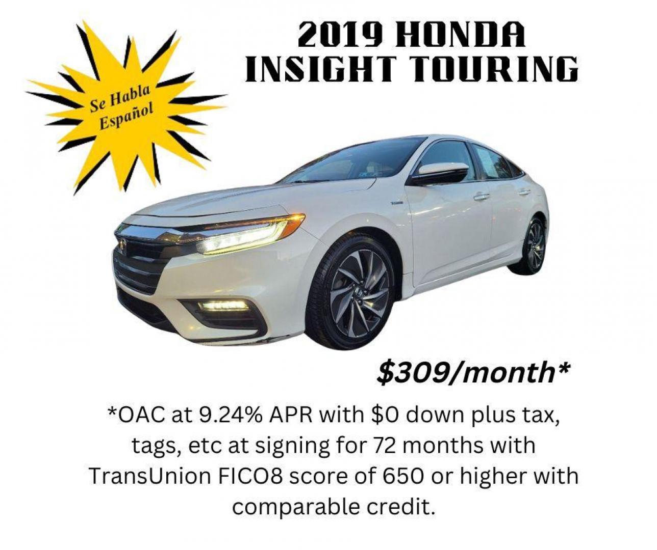 2019 WHITE HONDA INSIGHT TOURING (19XZE4F91KE) with an 1.5L engine, Automatic transmission, located at 7981 Paxton Street, Harrisburg, PA, 17111, (717) 561-2926, 40.261490, -76.749229 - Photo#14